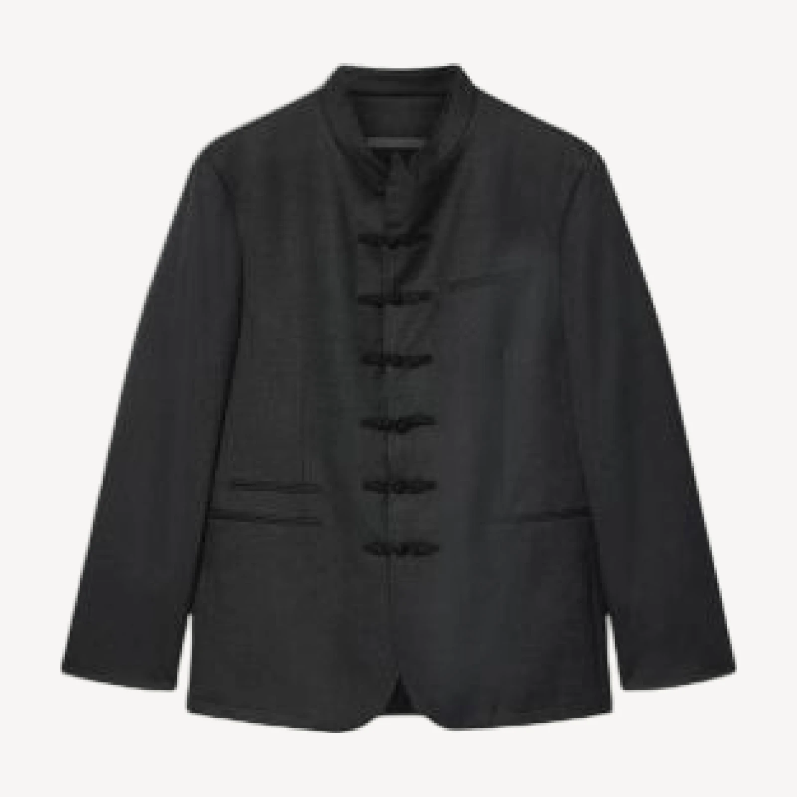 John Varvatos Varick Regular Fit Stand Collar Clasp Jacket