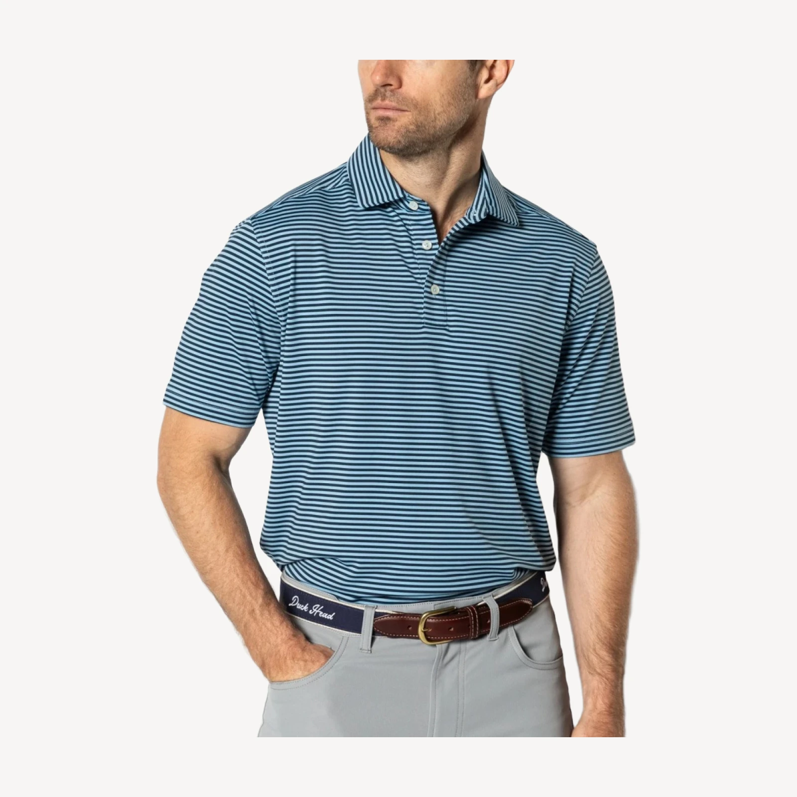 Long Drive Performance Polo - Kirk Stripe