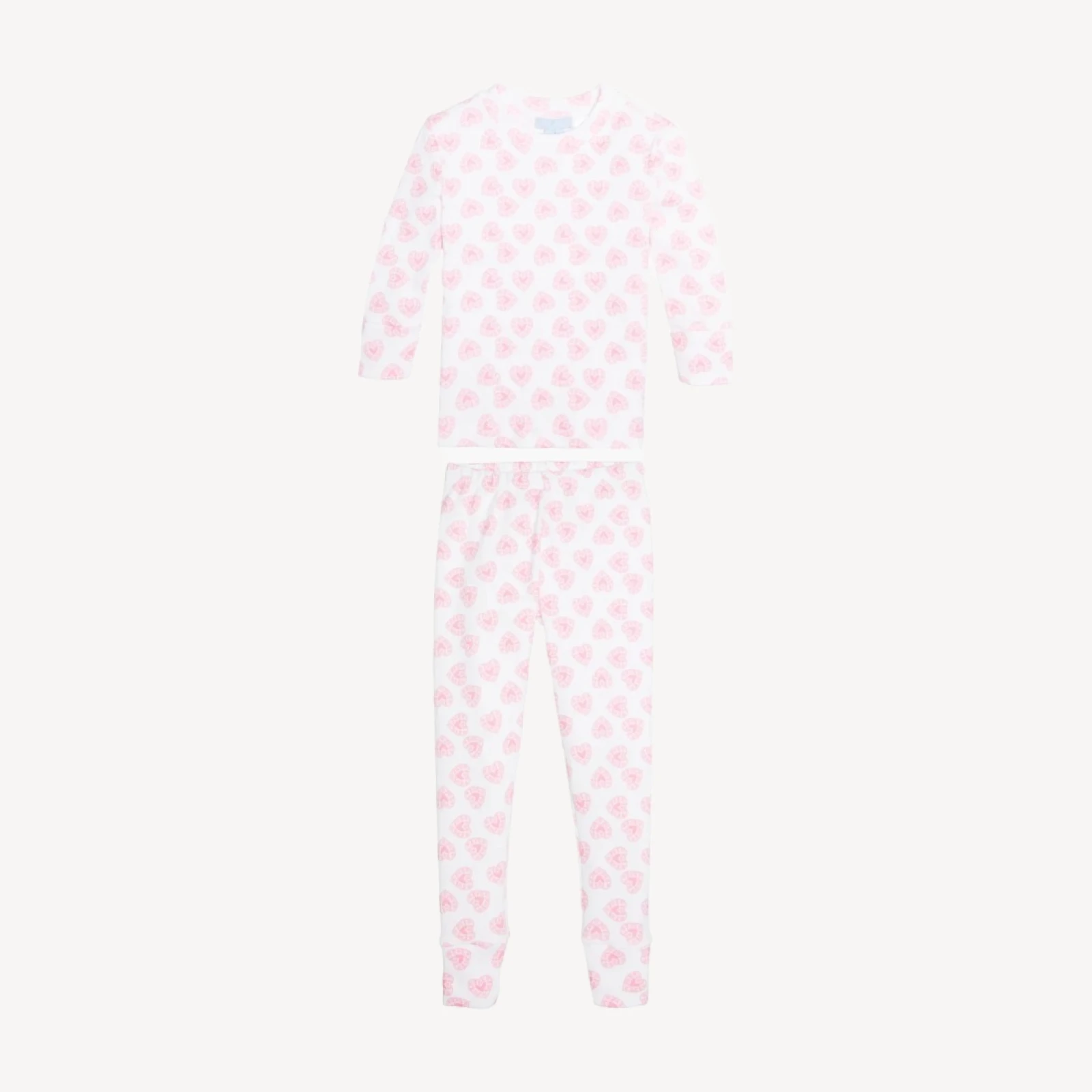 The Baby Sully PJ Set - Pink Doily Heart