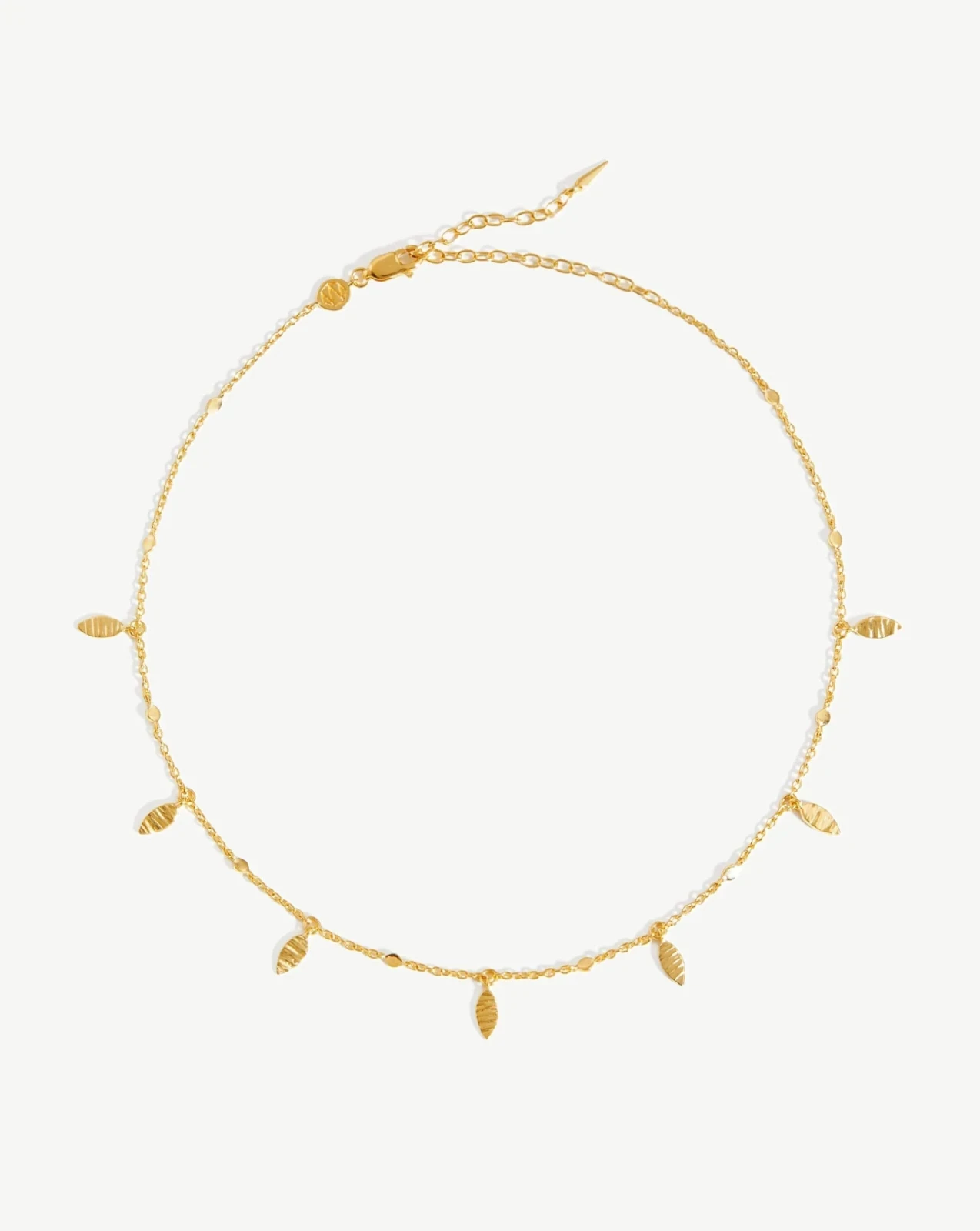 Leaf Charm Choker | 18ct Gold Vermeil
