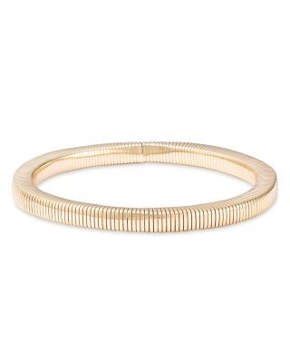 Aqua Snake Chain Stretch Bracelet in 16K Gold Plated - Exclusive