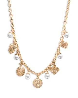 Aqua Mixed Charm Necklace, 18 - Exclusive
