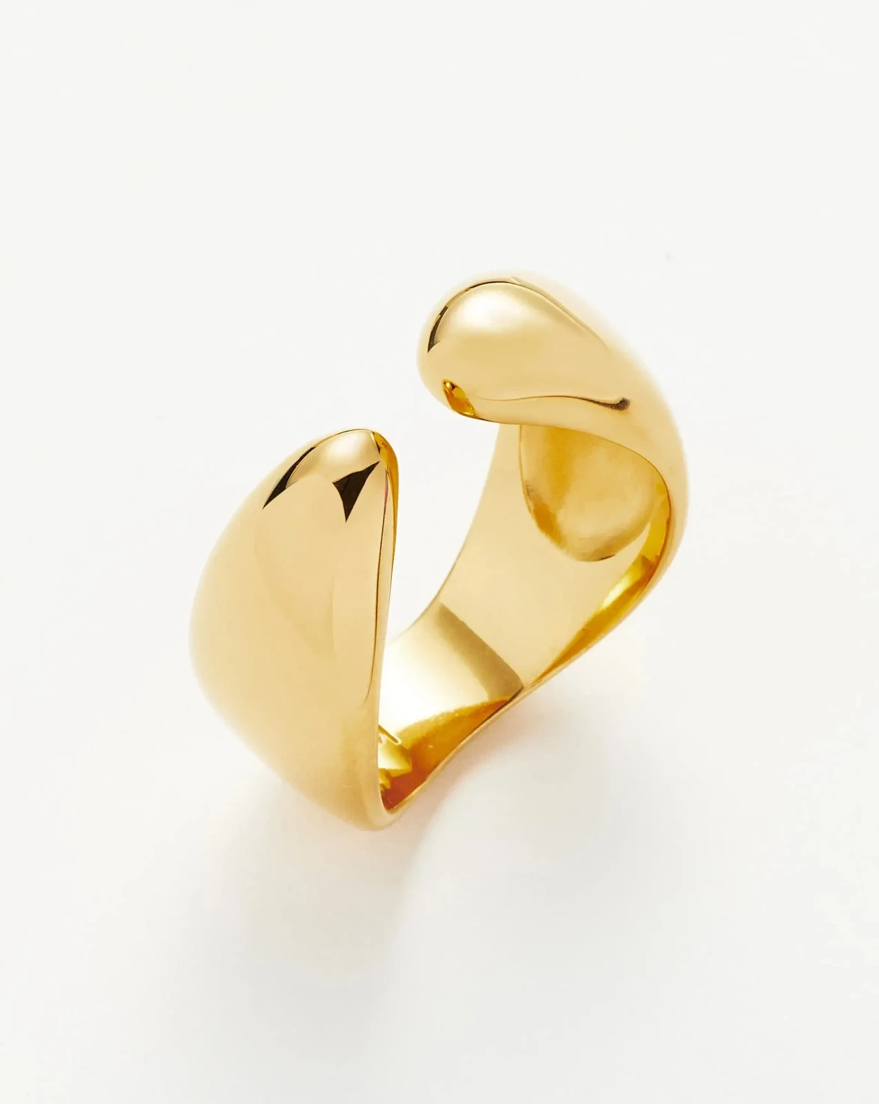 Savi Sculptural Open Stacking Ring | 18ct Gold Plated