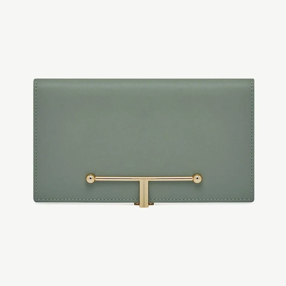 Large Melville Street Wallet - Library Green
