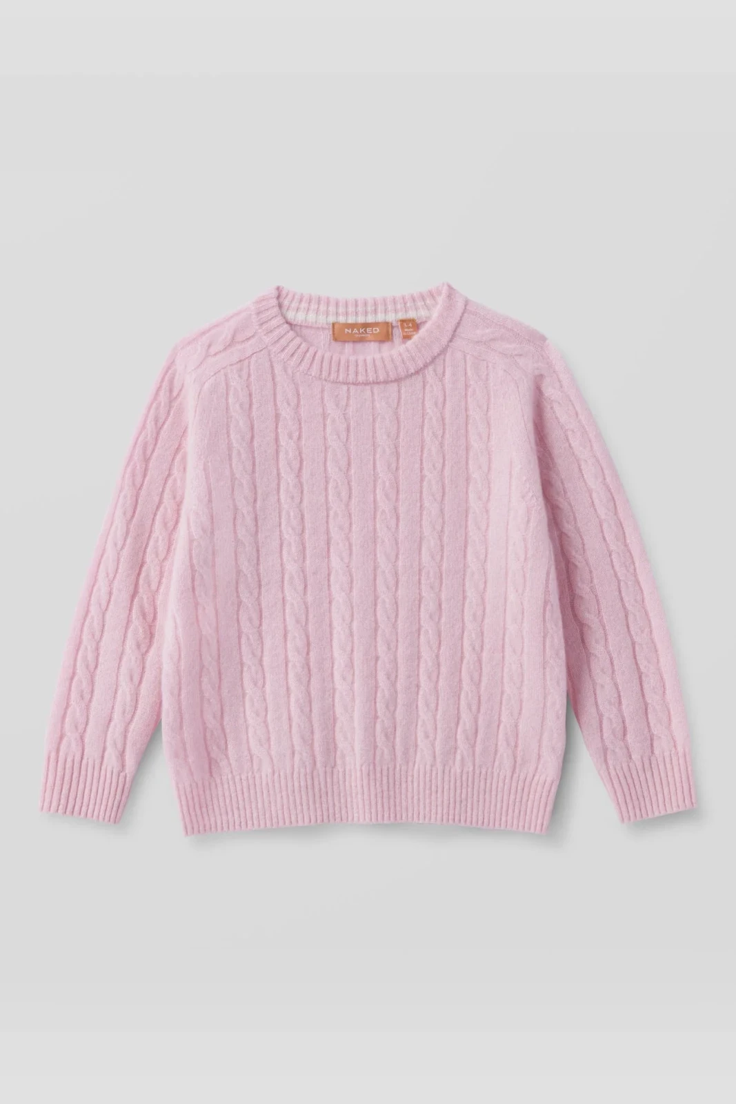 FINLEY KIDS CABLE KNIT SWEATER - PREP PINK