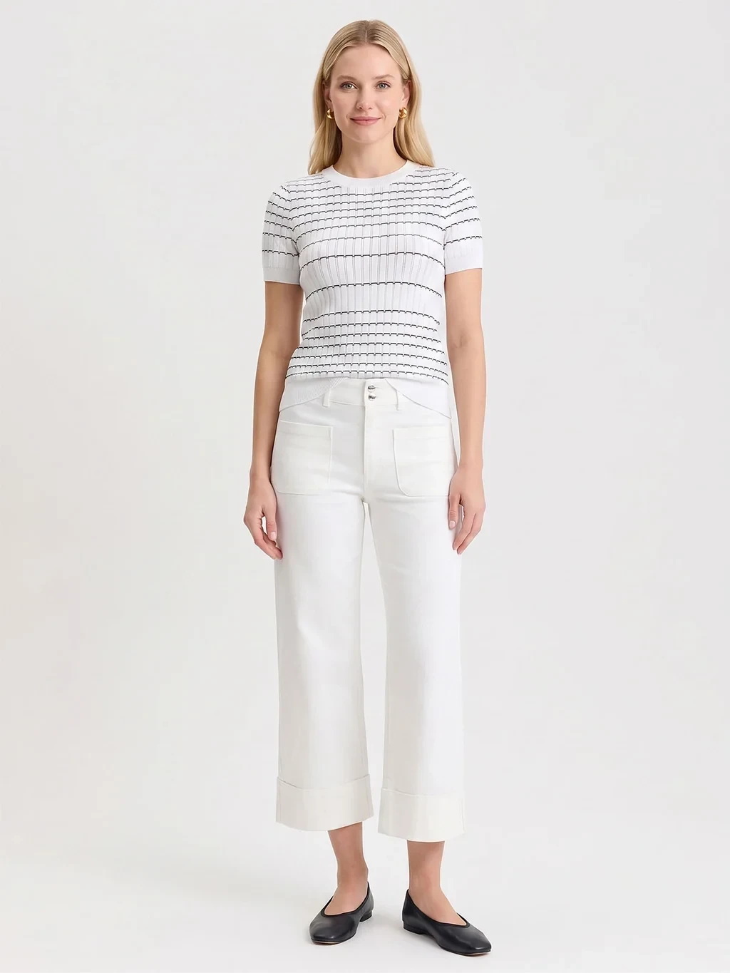 Striped Soft Knit Top
