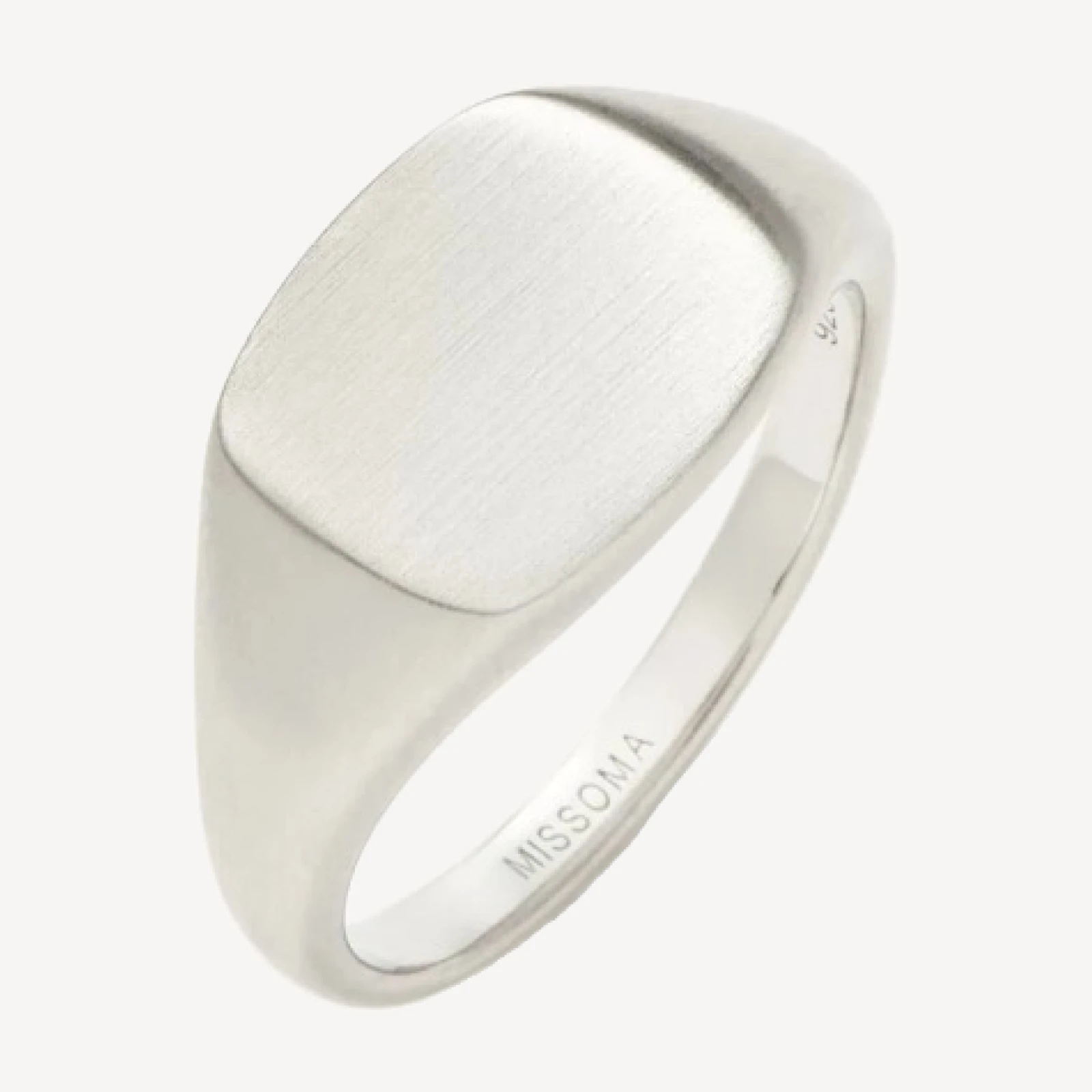 Mens Engravable Signet Ring | Sterling Silver