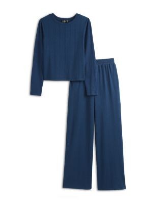 Aqua Girls' Pointelle Pull On Pants, Big Kid - Exclusive