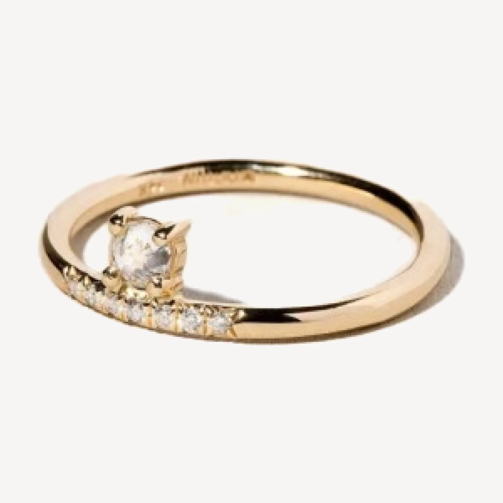 Stacked Ring - White Diamond