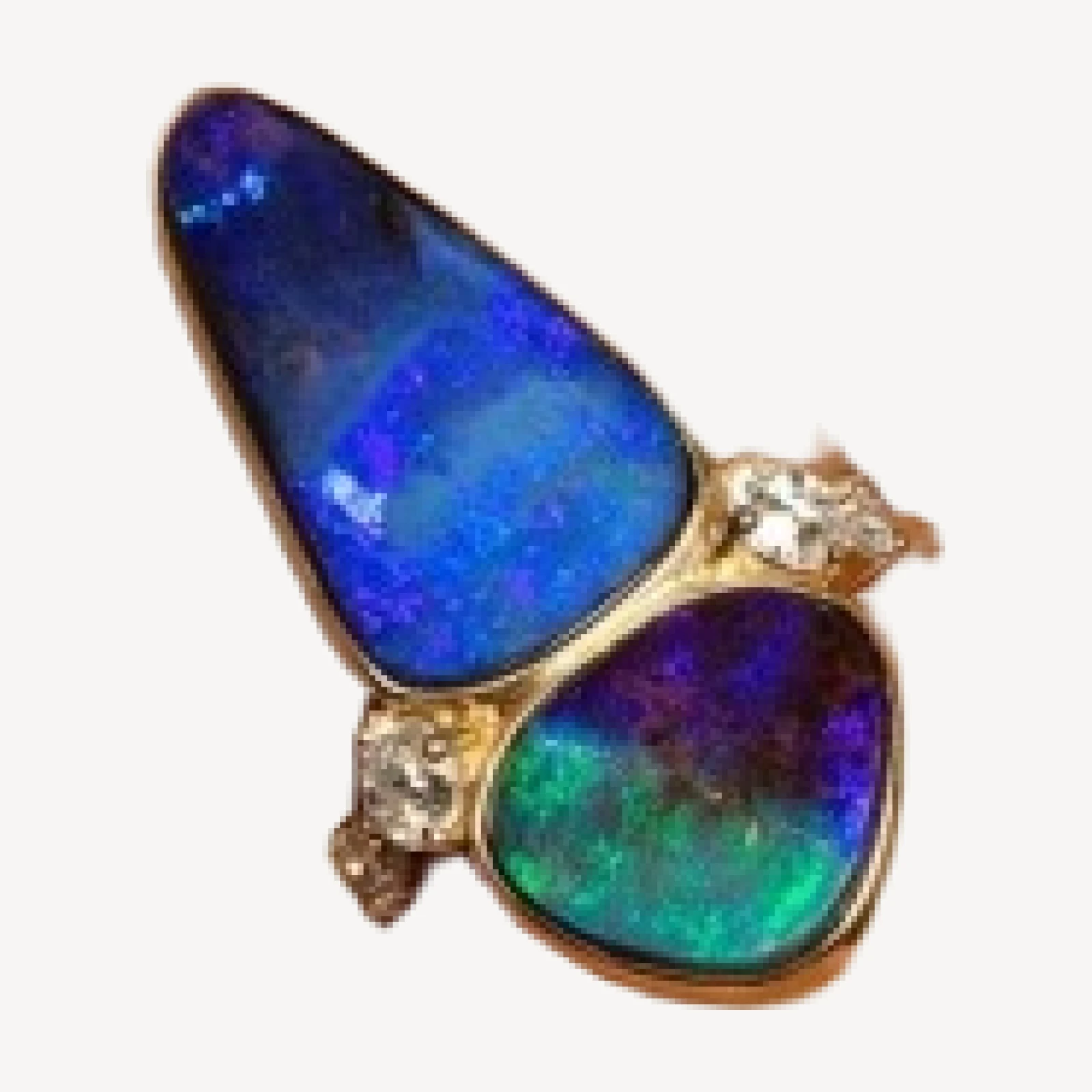 Australian Boulder Opal Ring