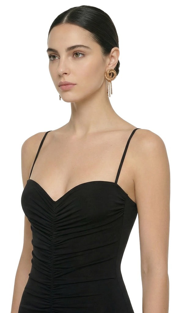 MESH KNOT DROP EARRINGS