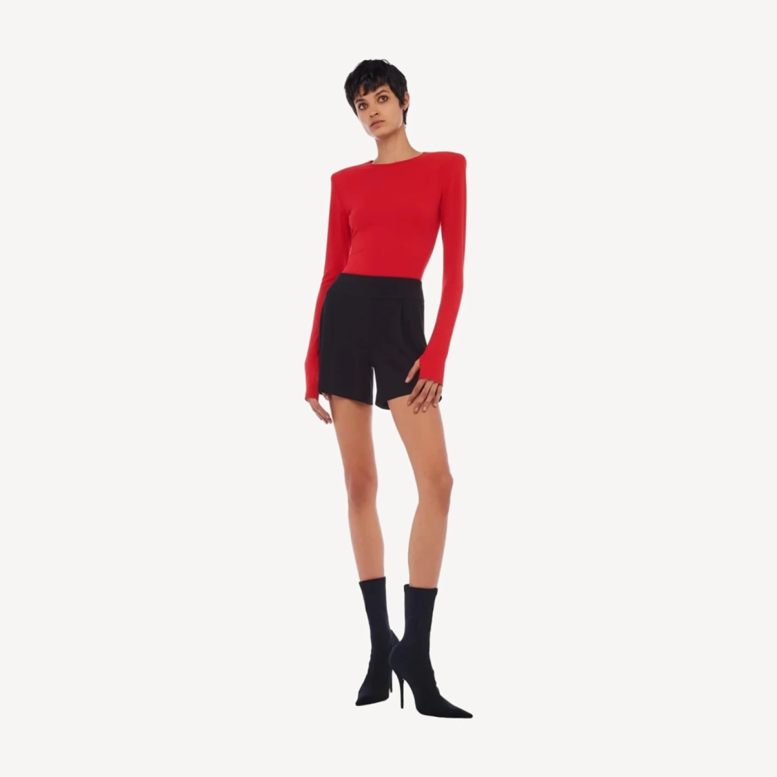 SHOULDER PAD CREW TOP