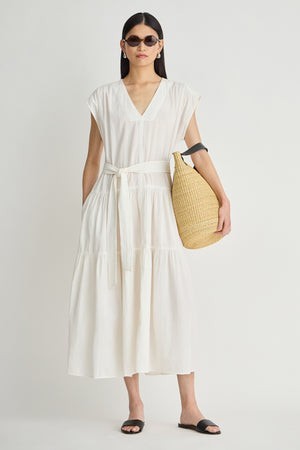 Textured Agathe Tier Maxi