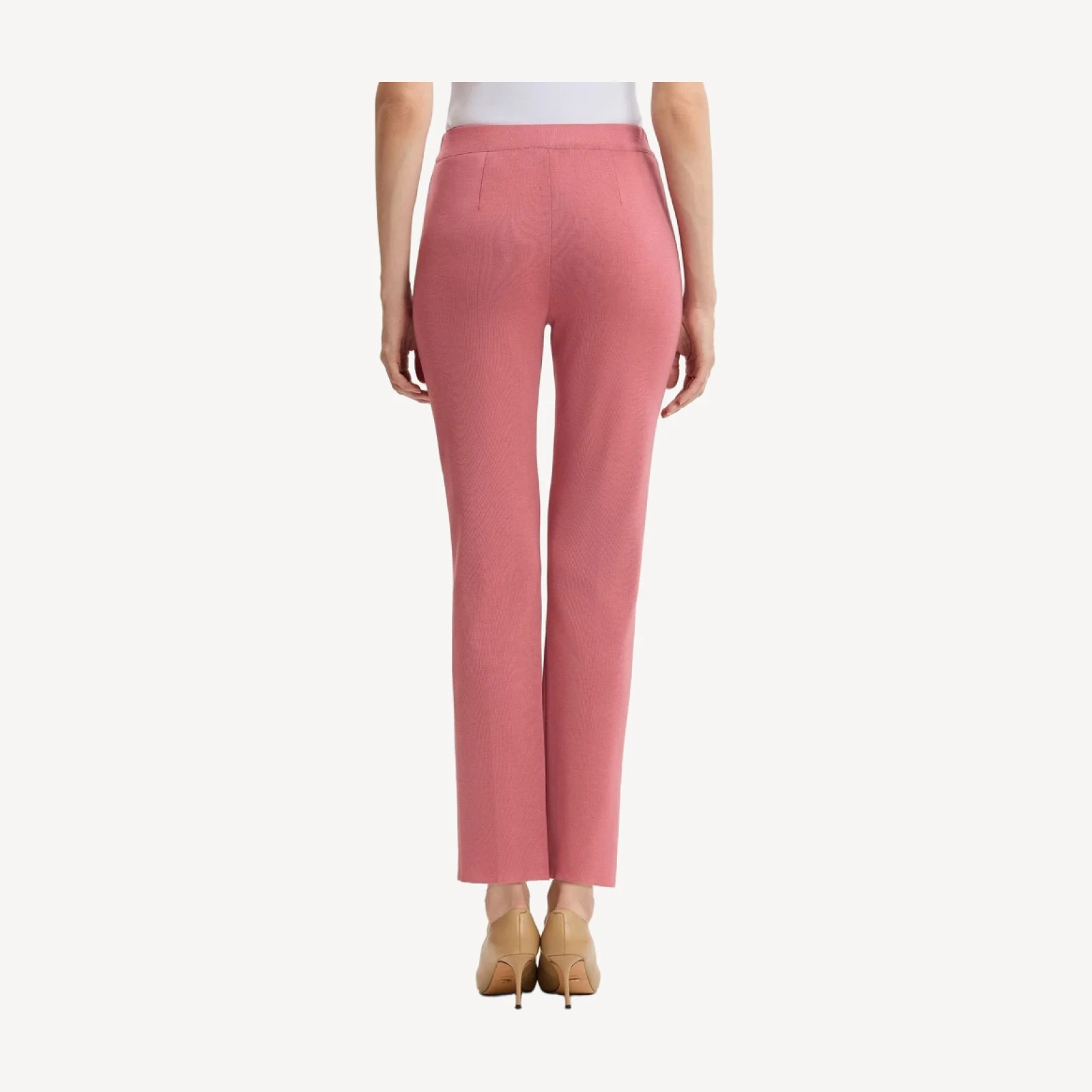 Nancy Slim Leg Mylana Knit Pant, Honey Suckle