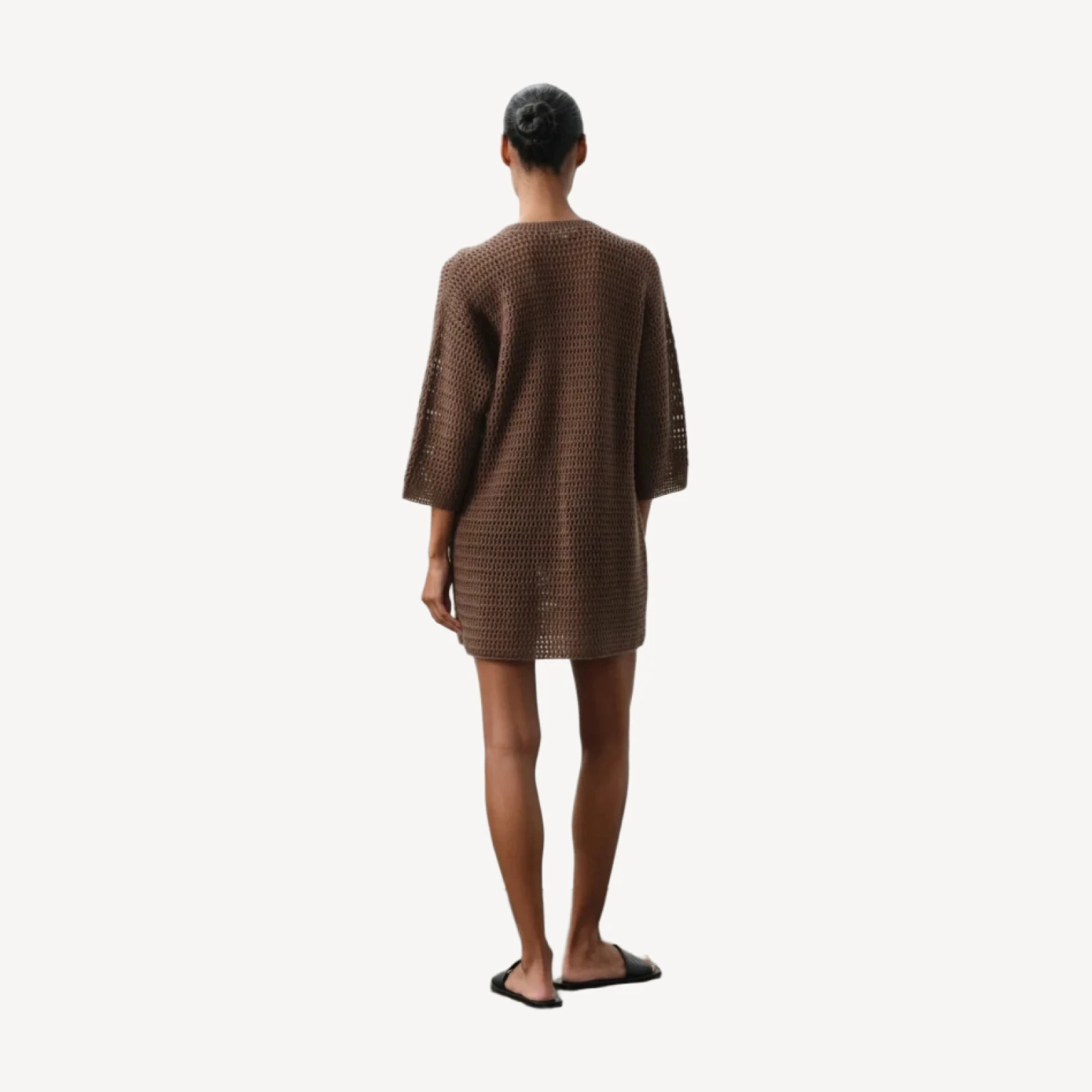 SOLEIL HAND-CROCHETED TUNIC - TEAK