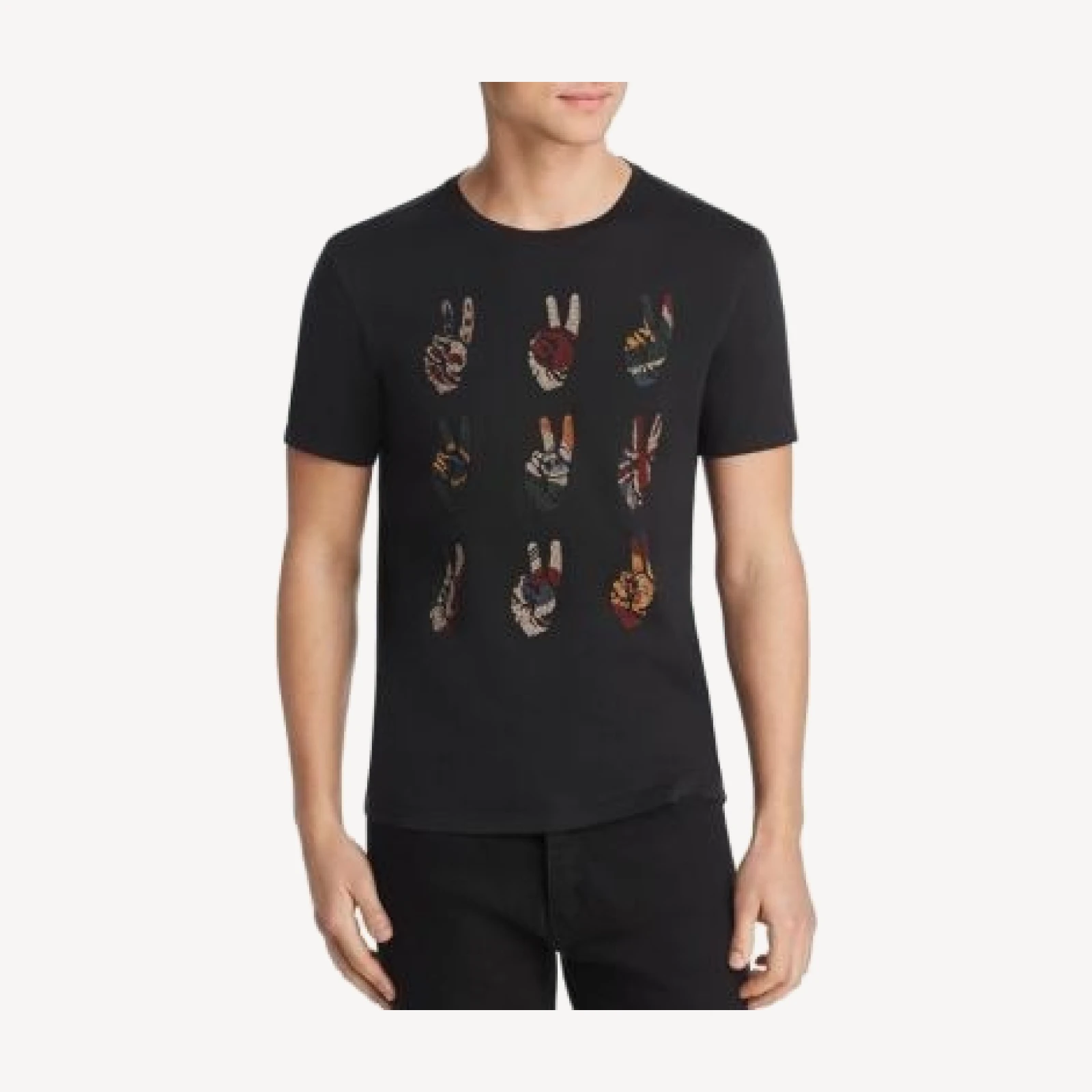 John Varvatos Star Usa Peace Symbol Graphic Tee