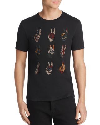 John Varvatos Star Usa Peace Symbol Graphic Tee