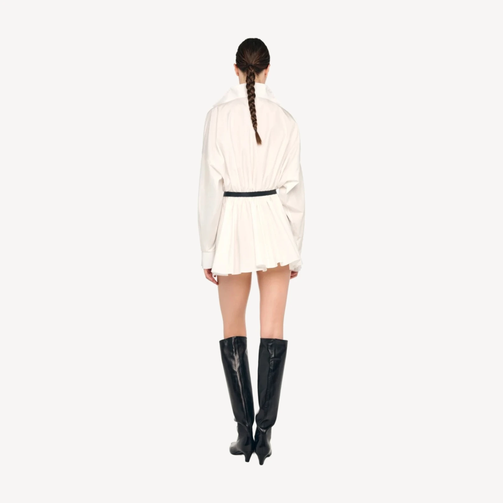 OVERSIZED NK FLARED MINI DRESS