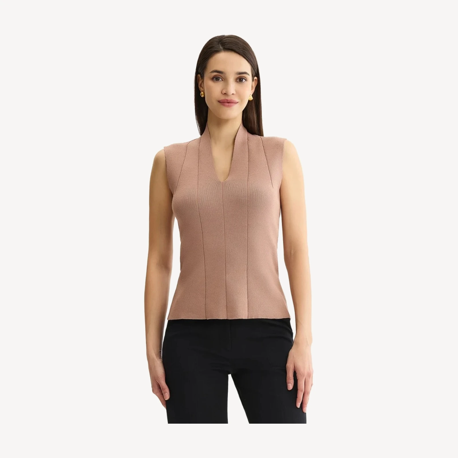 V-Neck Princess Seam Tank