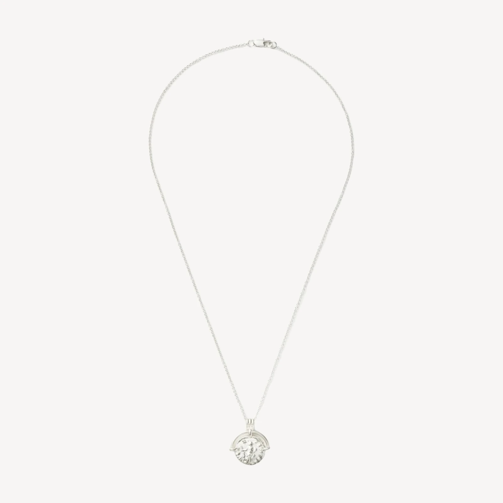 Lucy Williams Long Engravable Roman Arc Coin Necklace