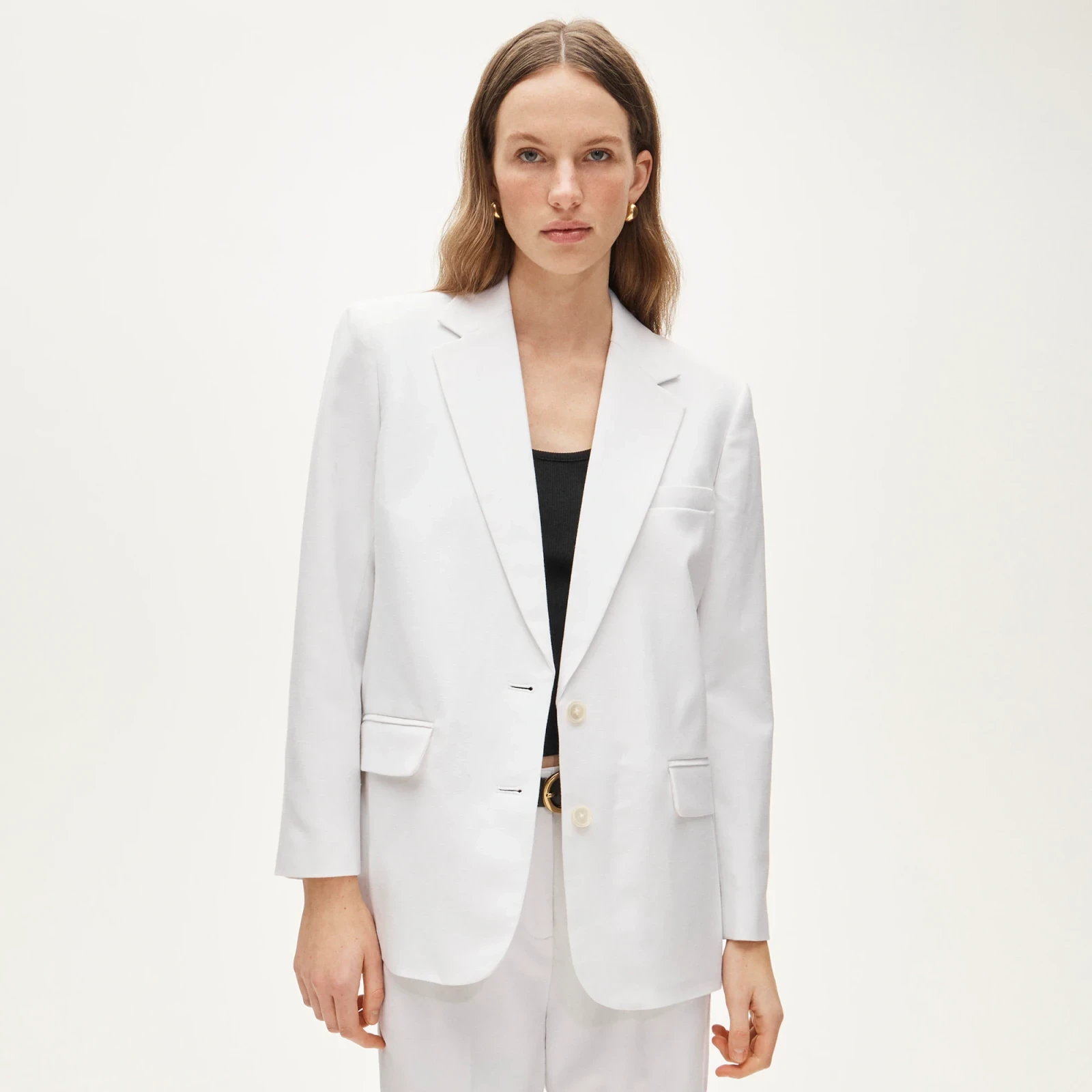 Gamine blazer in Gramercy linen blend