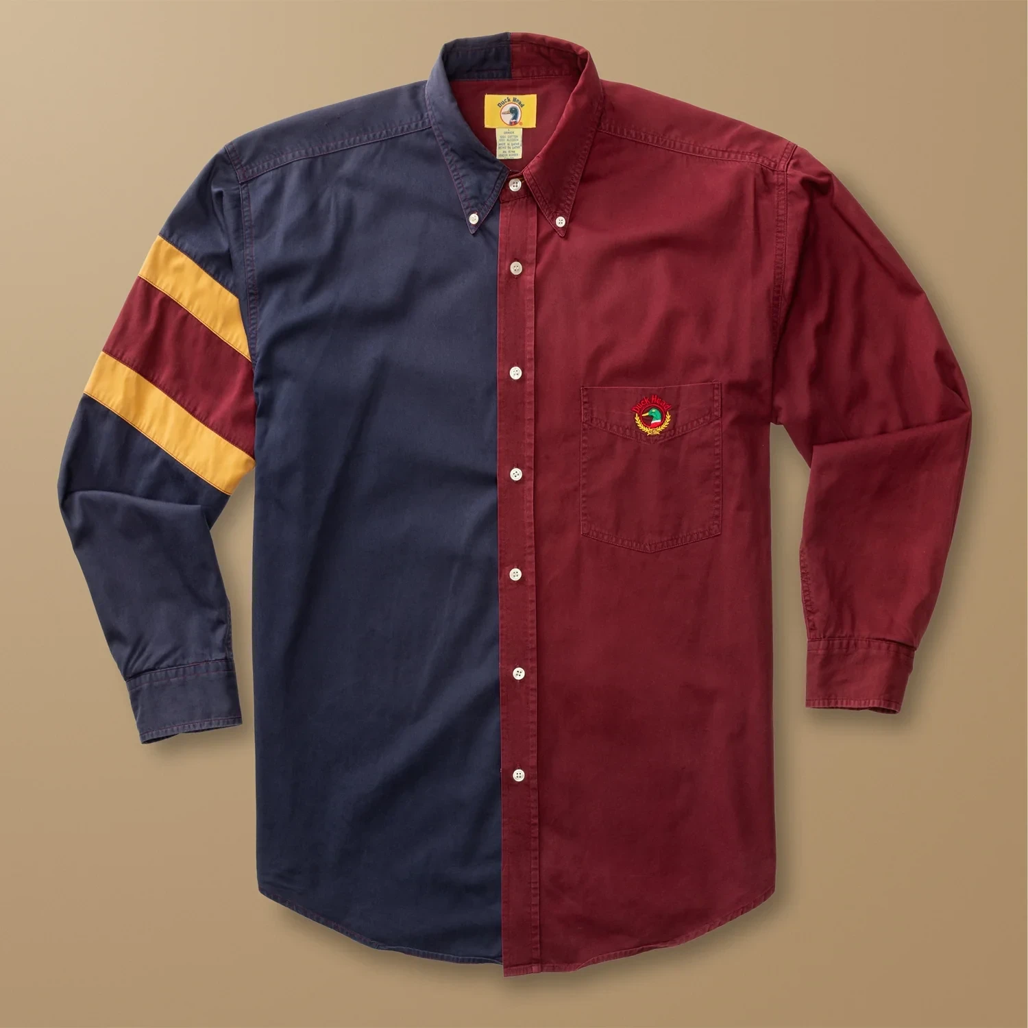 Color Block Oxford Sport Shirt L - Duck Head Vintage