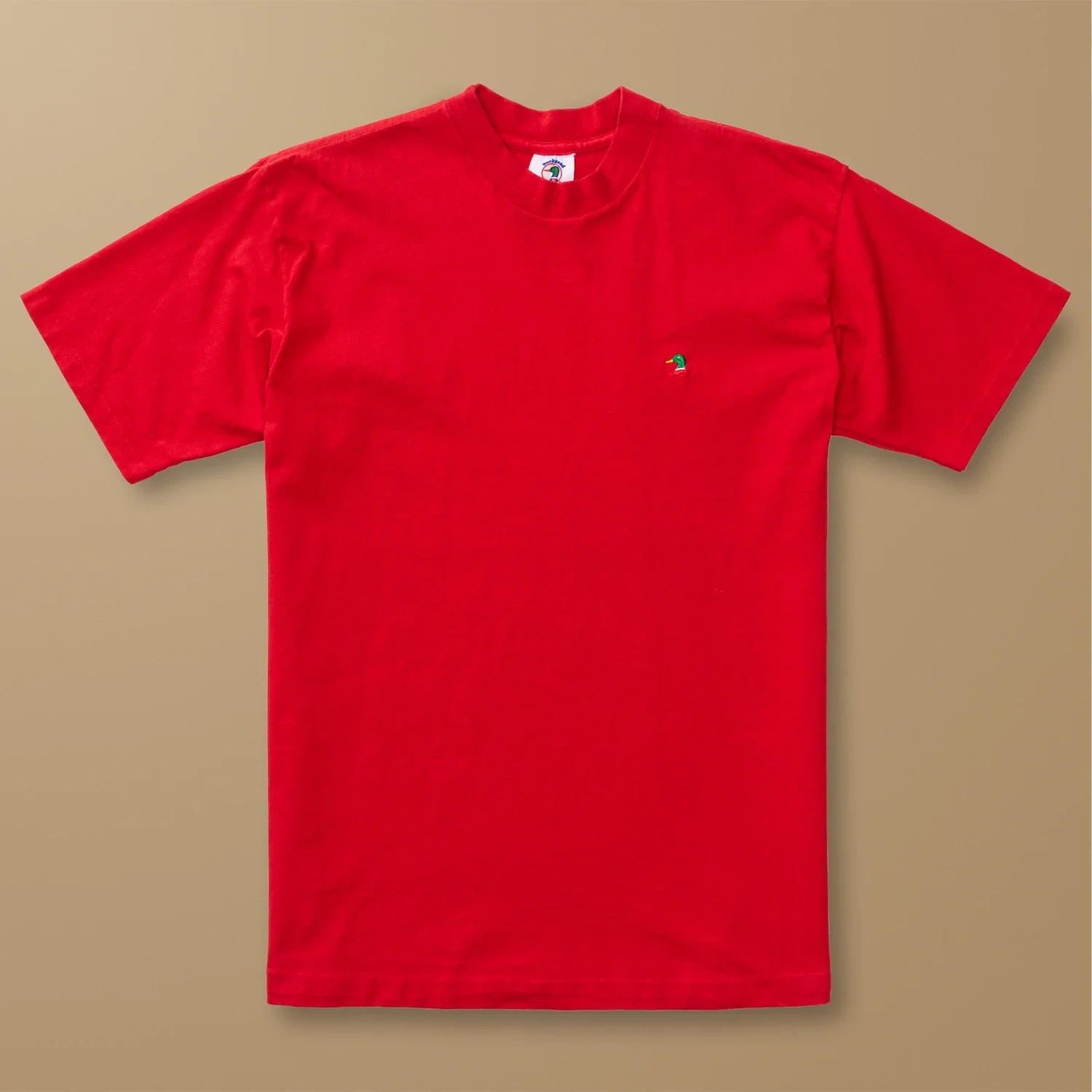 Single Stitched Solid Embroidered T-Shirt L - Duck Head Vintage