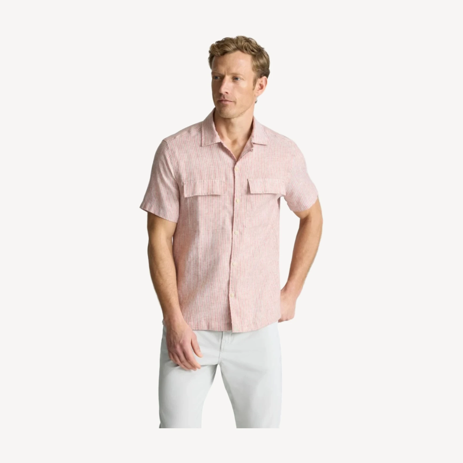 Wrinkle-Resistant Linen Short-Sleeve Finnegan Shirt - FINAL SALE