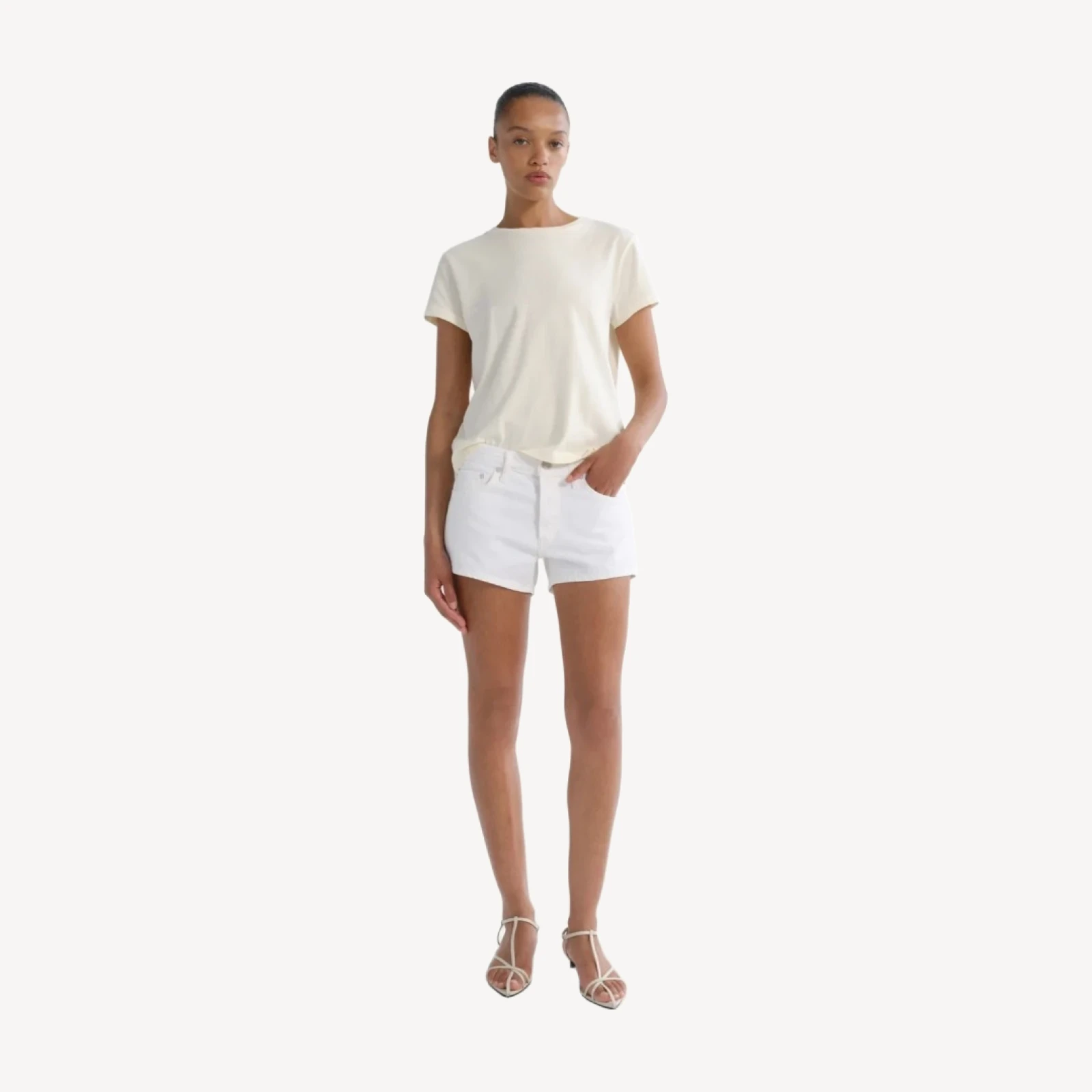 Low Rise Parker Short in Marshmallow