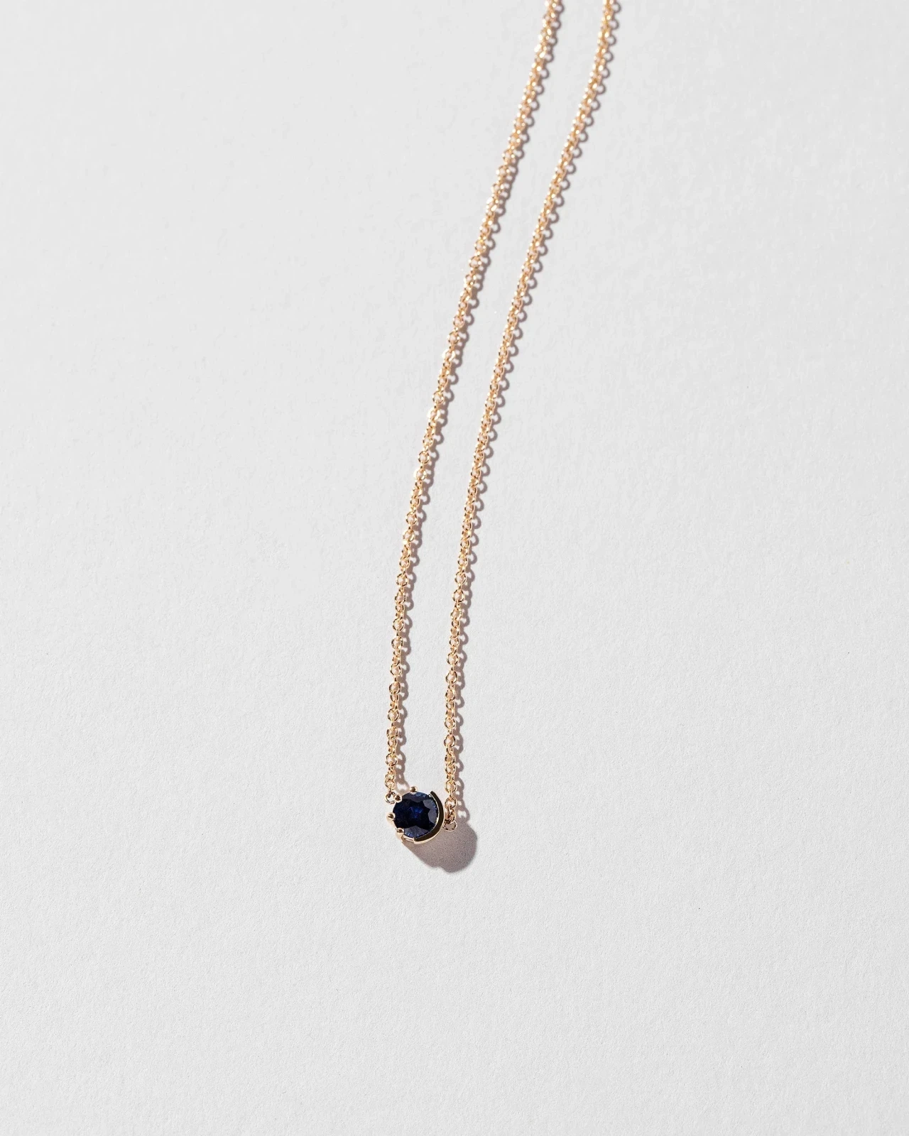 Sapphire Sun & Moon Necklace