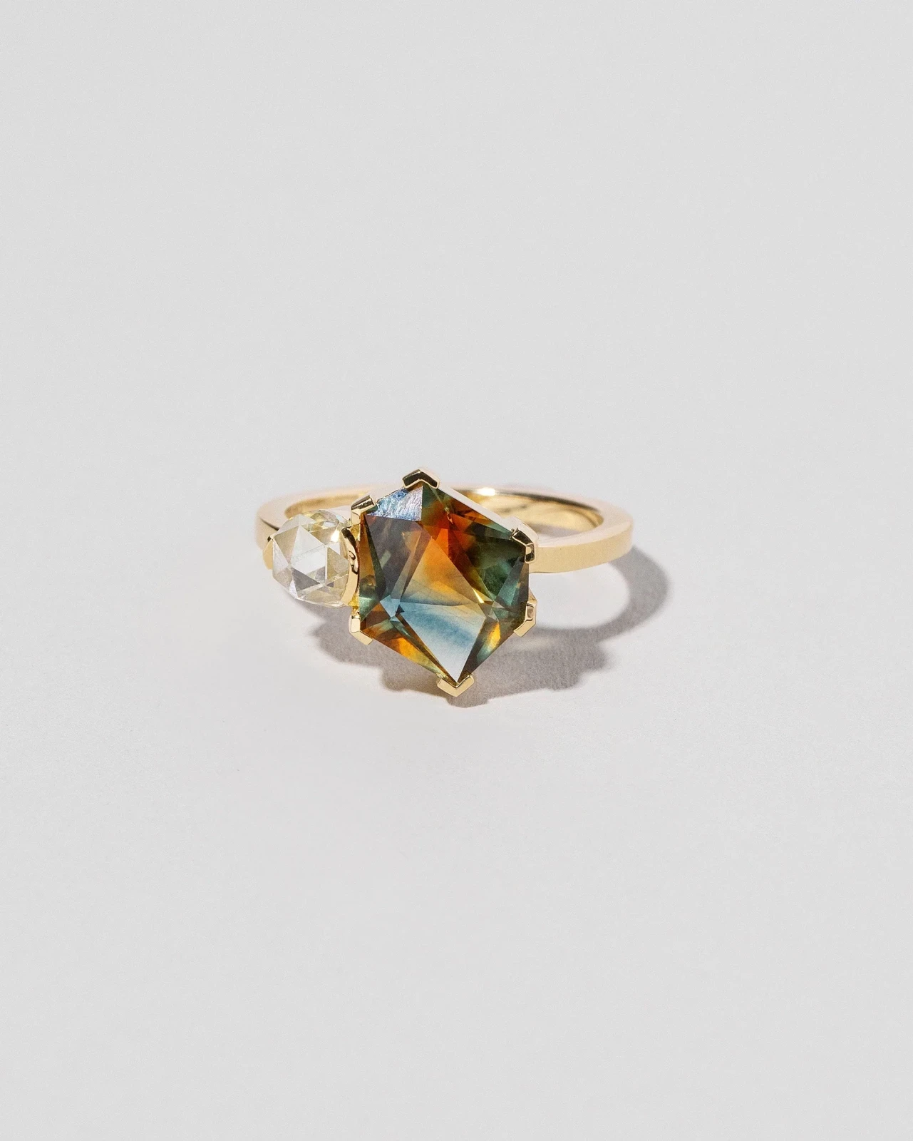 Kaleidoscope Sapphire Geometric Ring