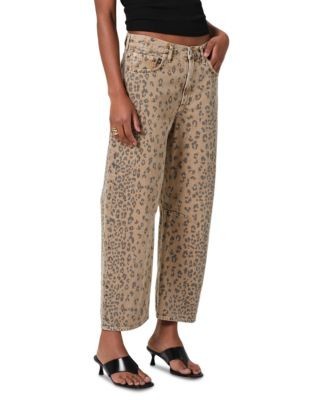 Citizens of Humanity Miro High Rise Relaxed Jeans in Natural Cheetah