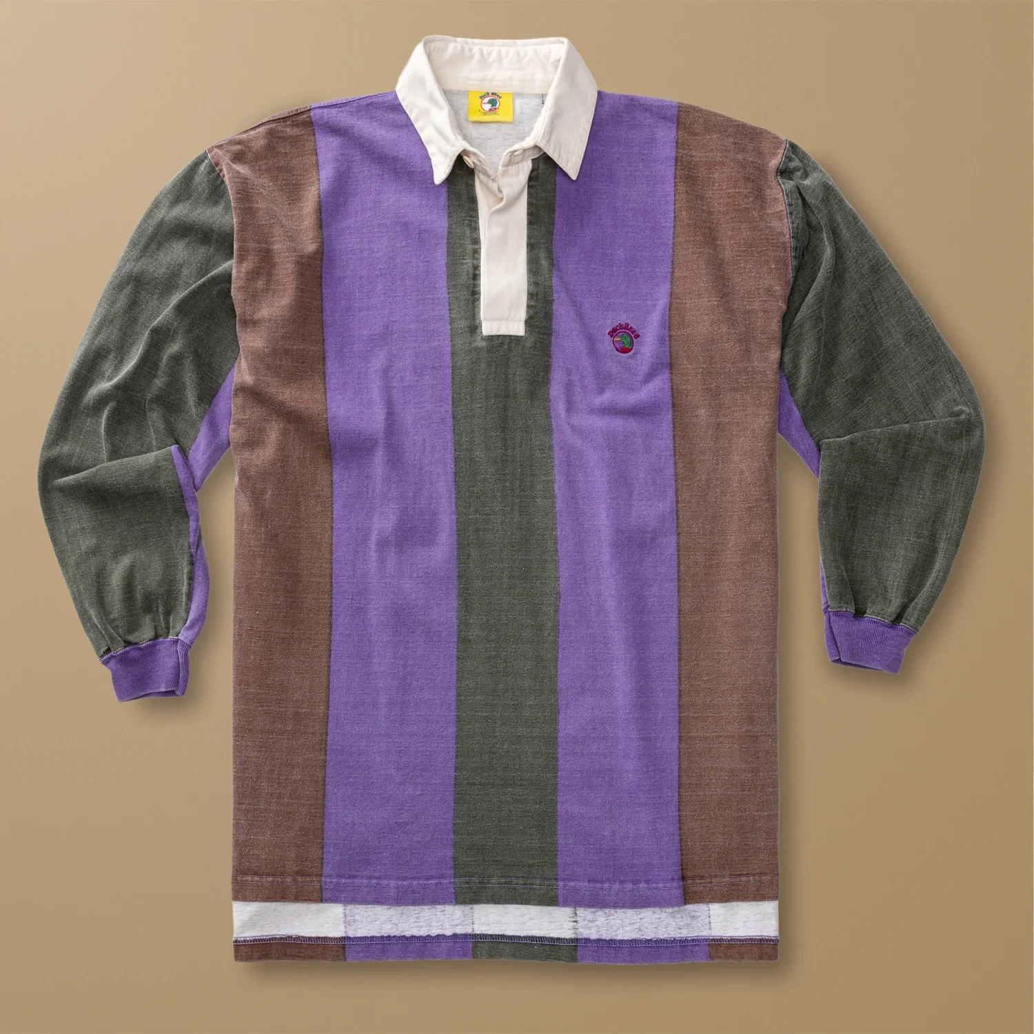 Striped Rugby Shirt L - Duck Head Vintage