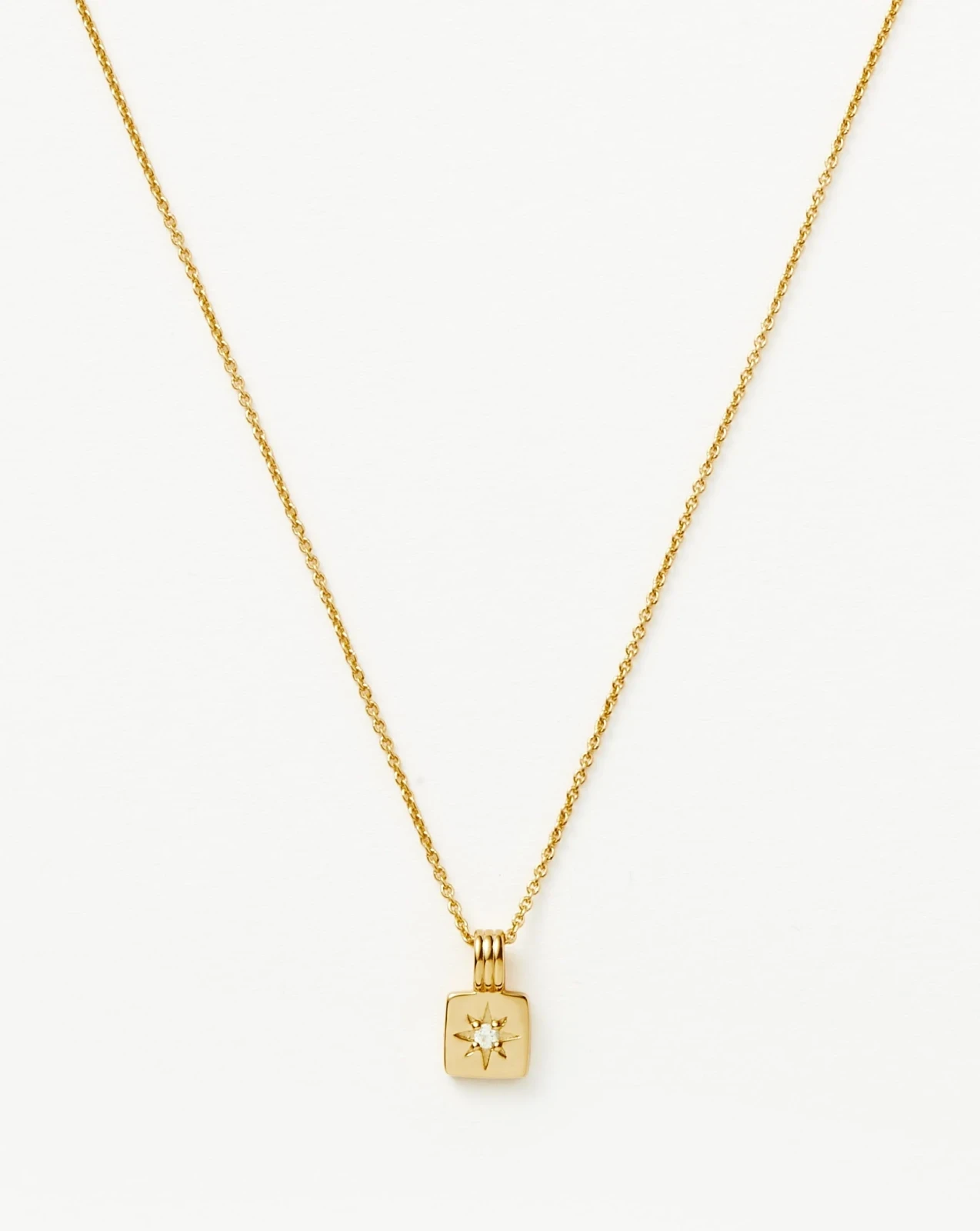Mini Star Ridge Pendant Necklace | 18ct Gold Vermeil