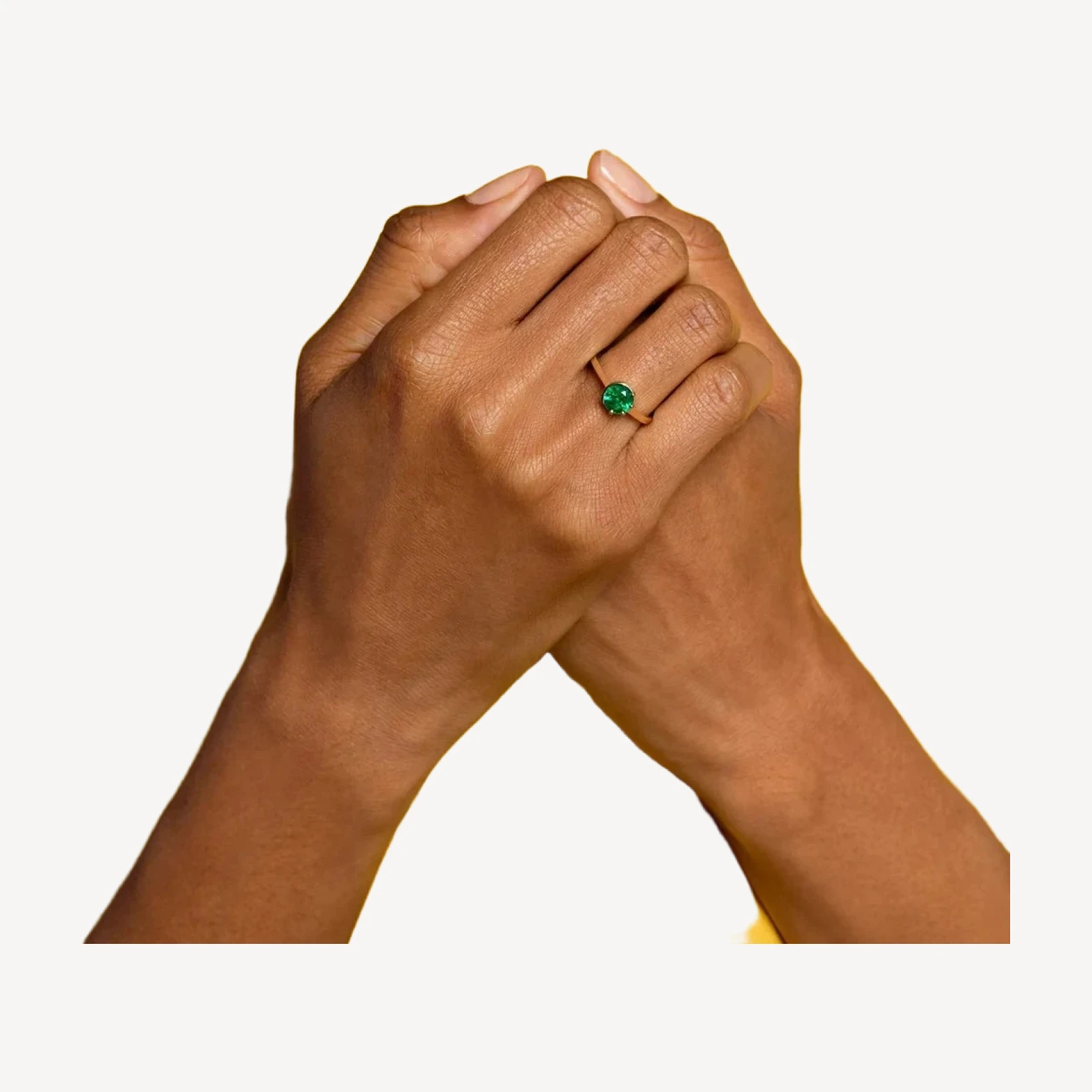 Sun & Moon Ring - Emerald