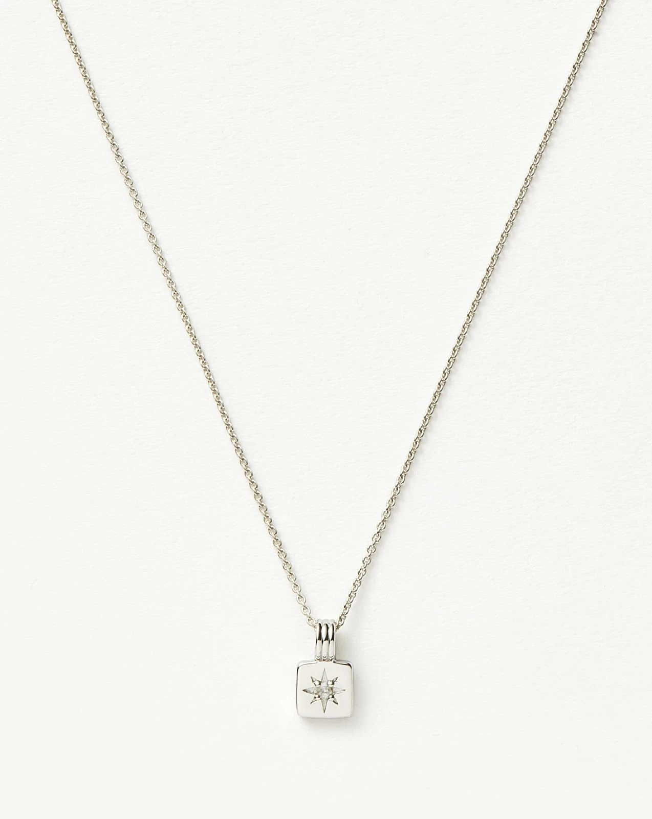Mini Star Ridge Pendant Necklace | Sterling Silver