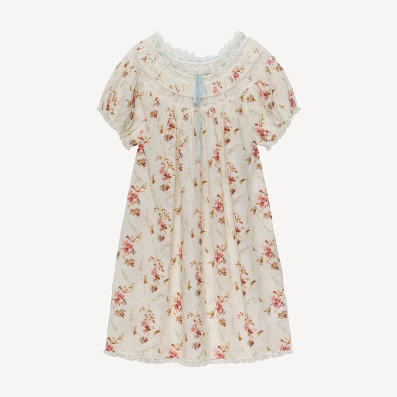 DAPHNE DRESS -- BLANC PRAIRIE ROSE