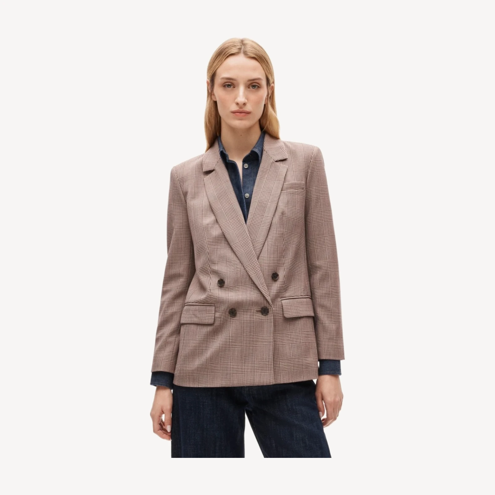 Agnes blazer in lightspun wool blend