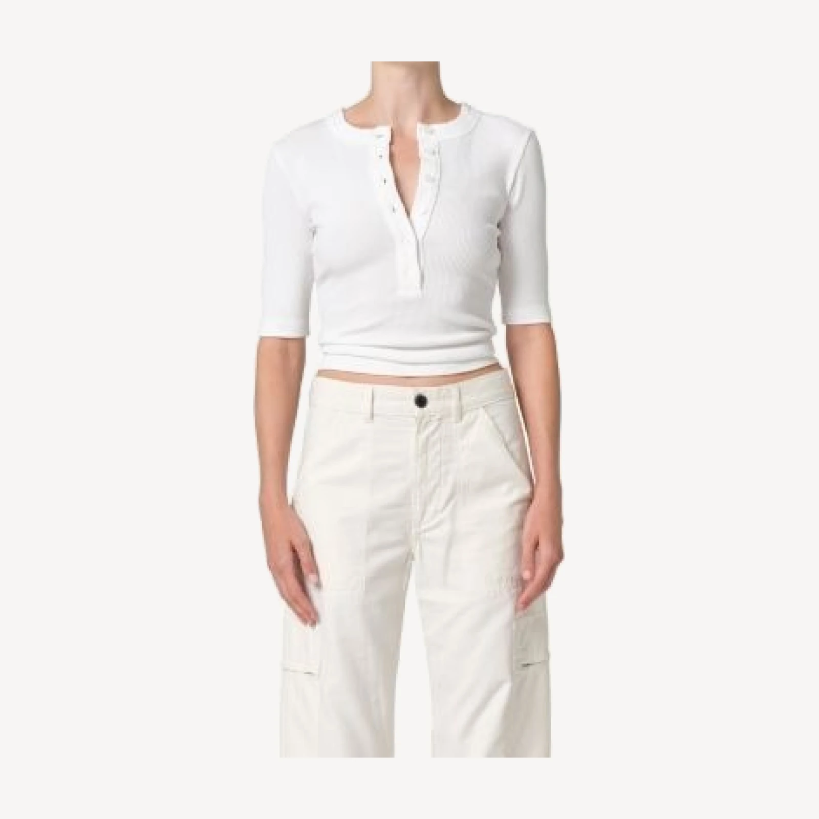 Citizens of Humanity Nali Short Sleeve Henley Top