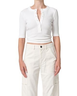 Citizens of Humanity Nali Short Sleeve Henley Top