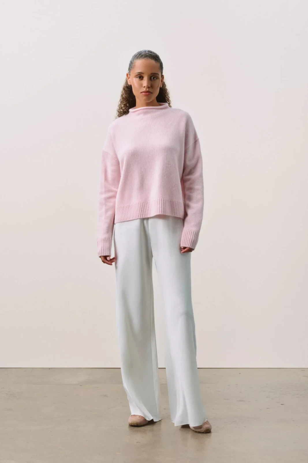 COSETTE CASHMERE ROLLNECK SWEATER - PIXIE