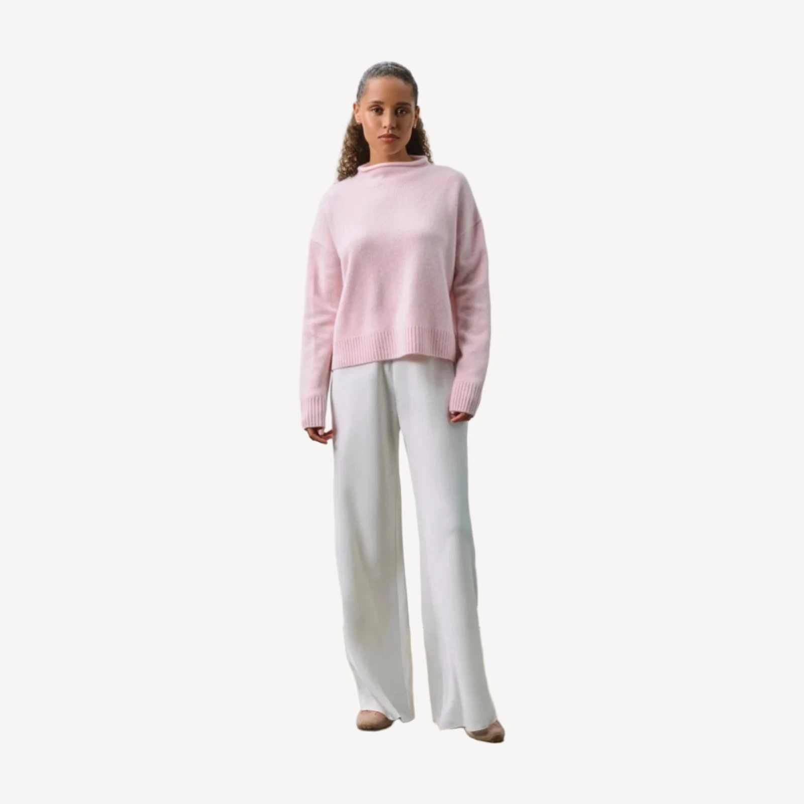 COSETTE CASHMERE ROLLNECK SWEATER - PIXIE