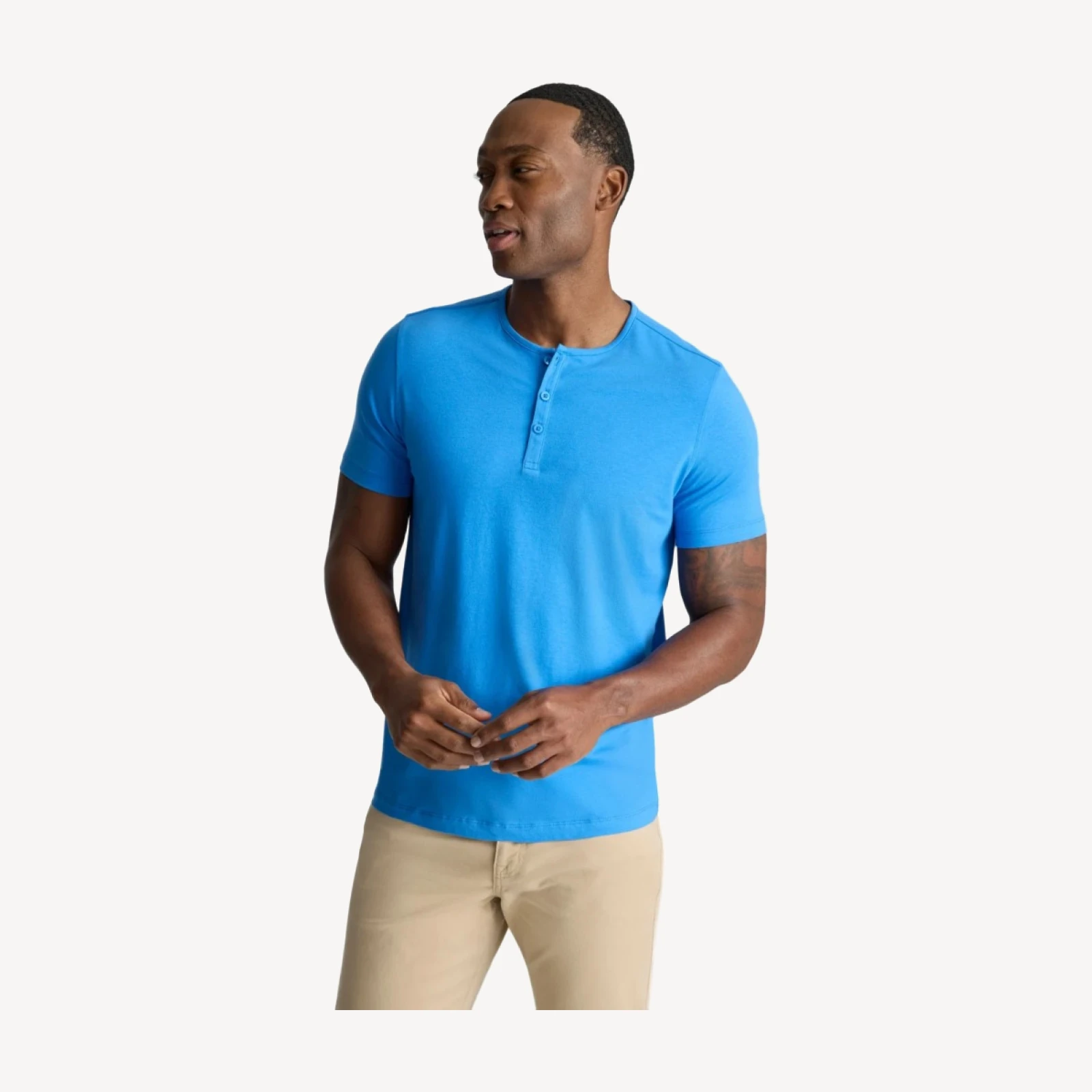 EcoSoft™ Short-Sleeve Henley - FINAL SALE