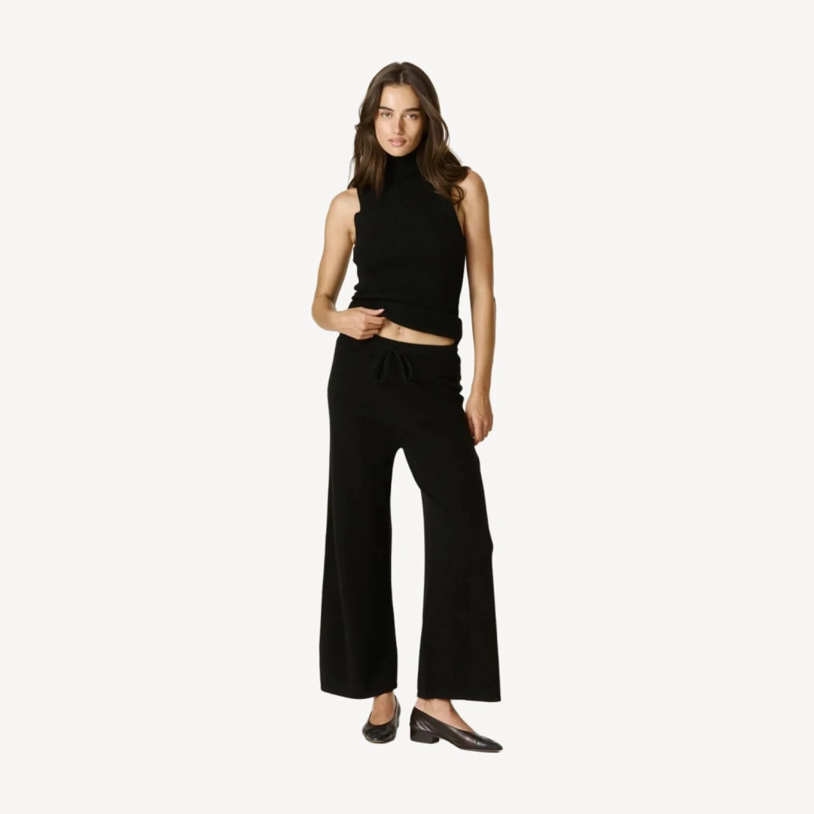 REBECCA CASHMERE PANT - BLACK