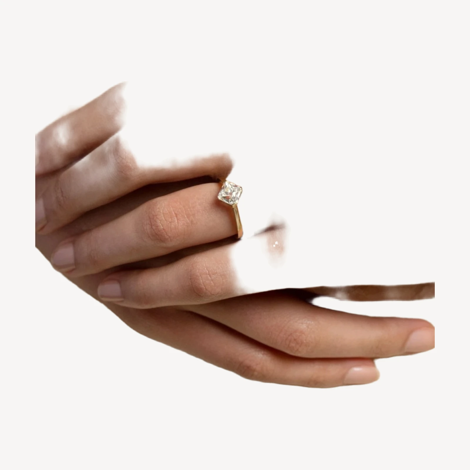 Cushion Modified Brilliant Diamond Solitaire Ring