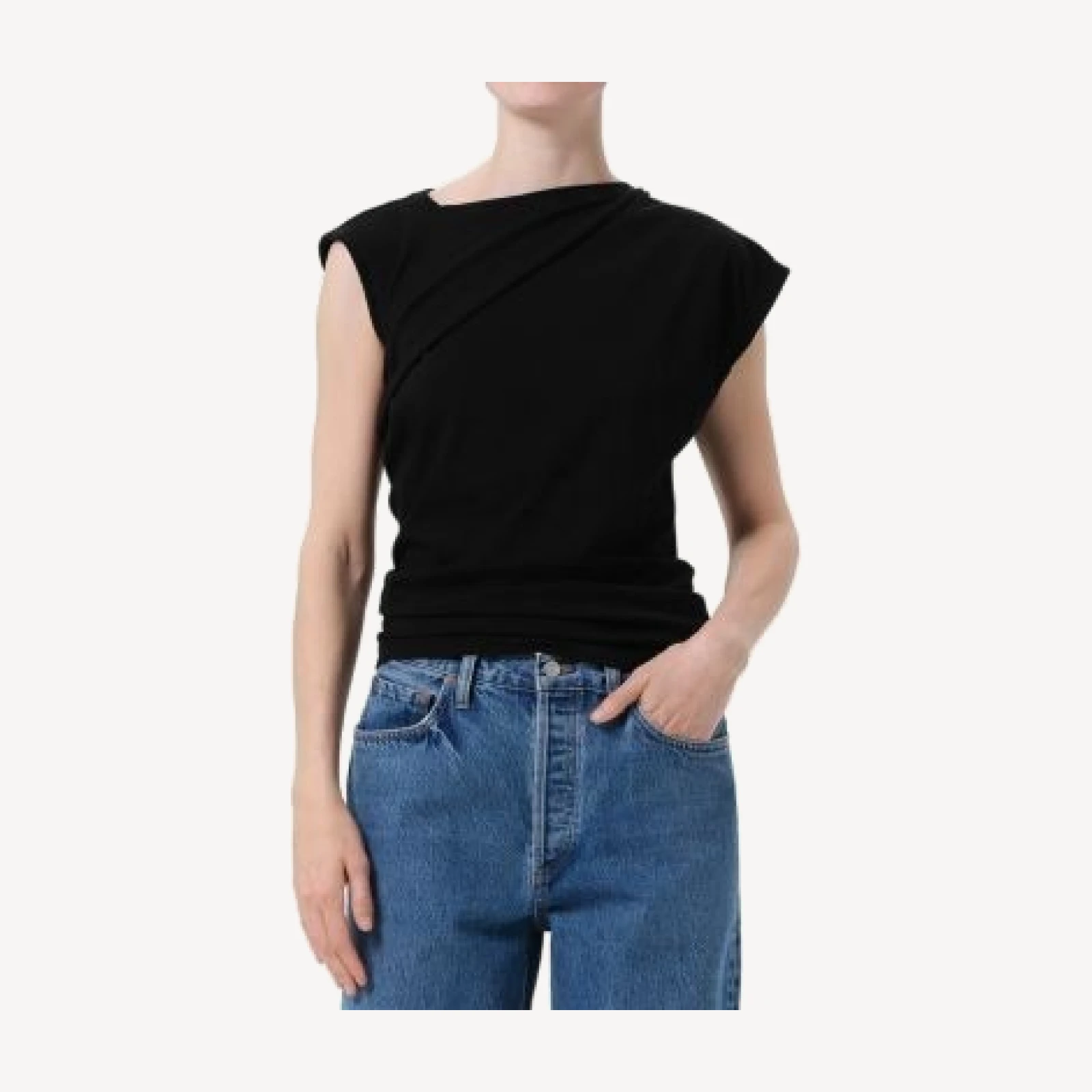 Agolde Beth Asymmetric Tee