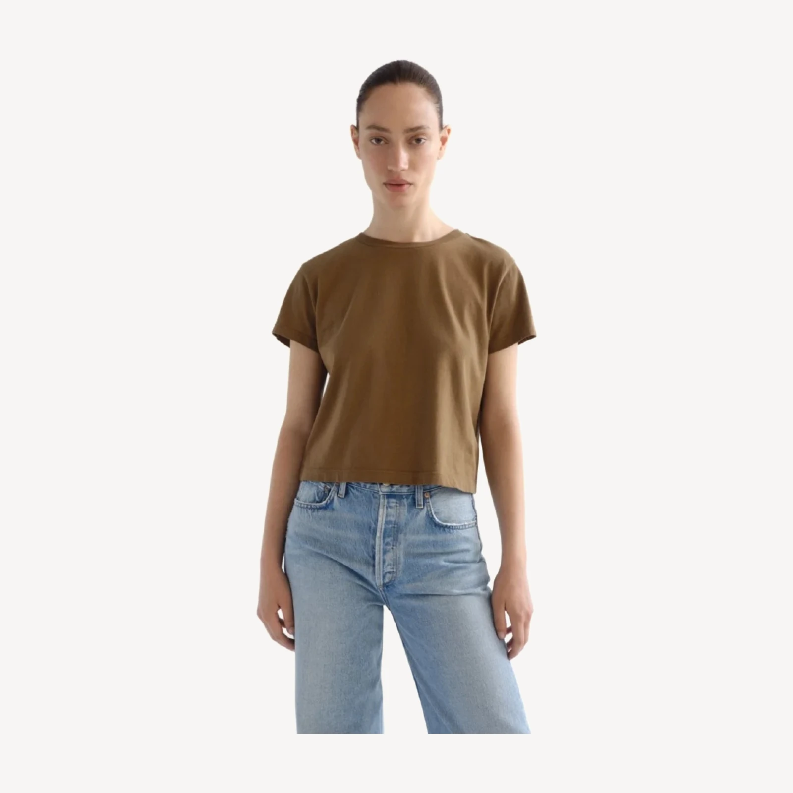 Adine Shrunken Tee in Hamoa