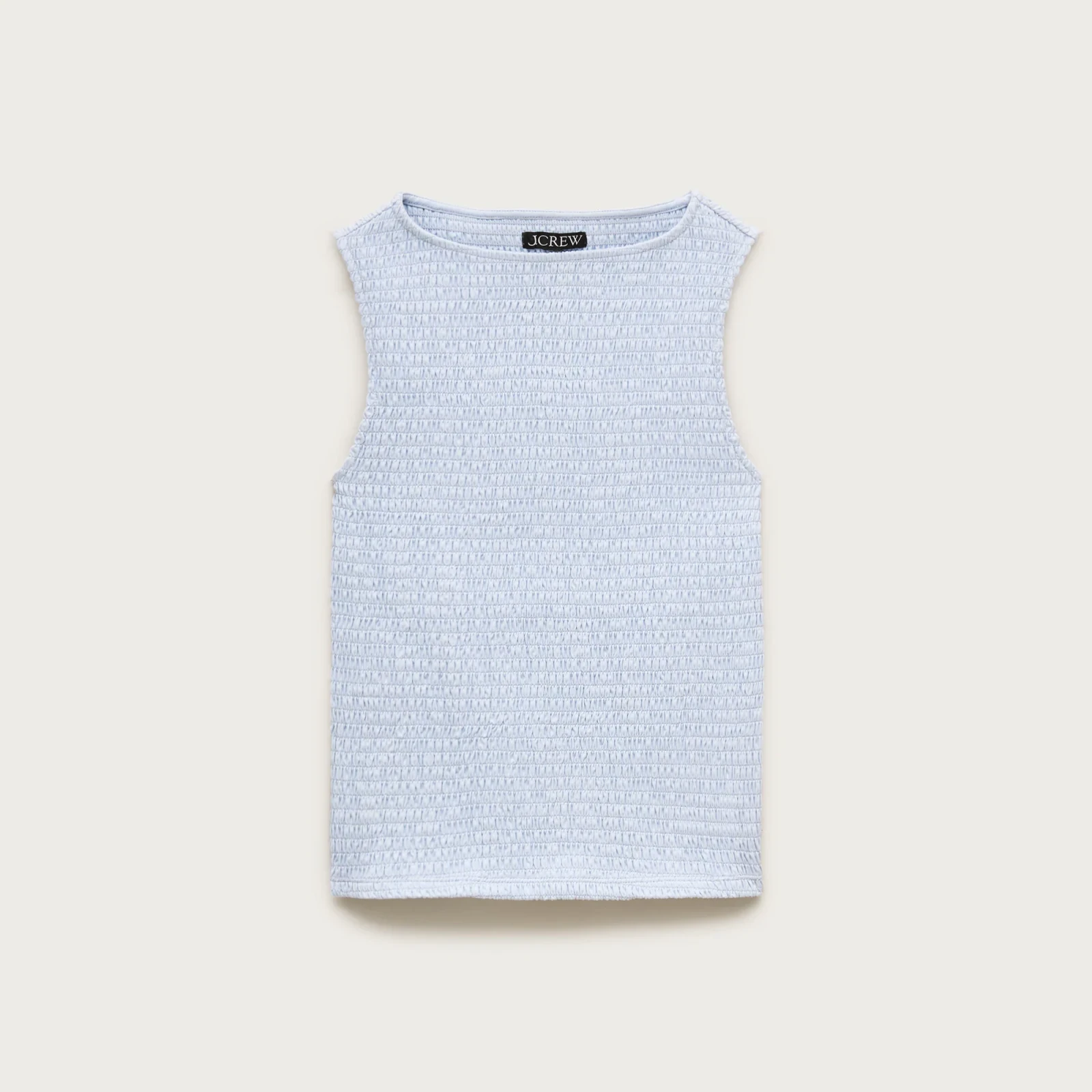 Smocked shell tank top