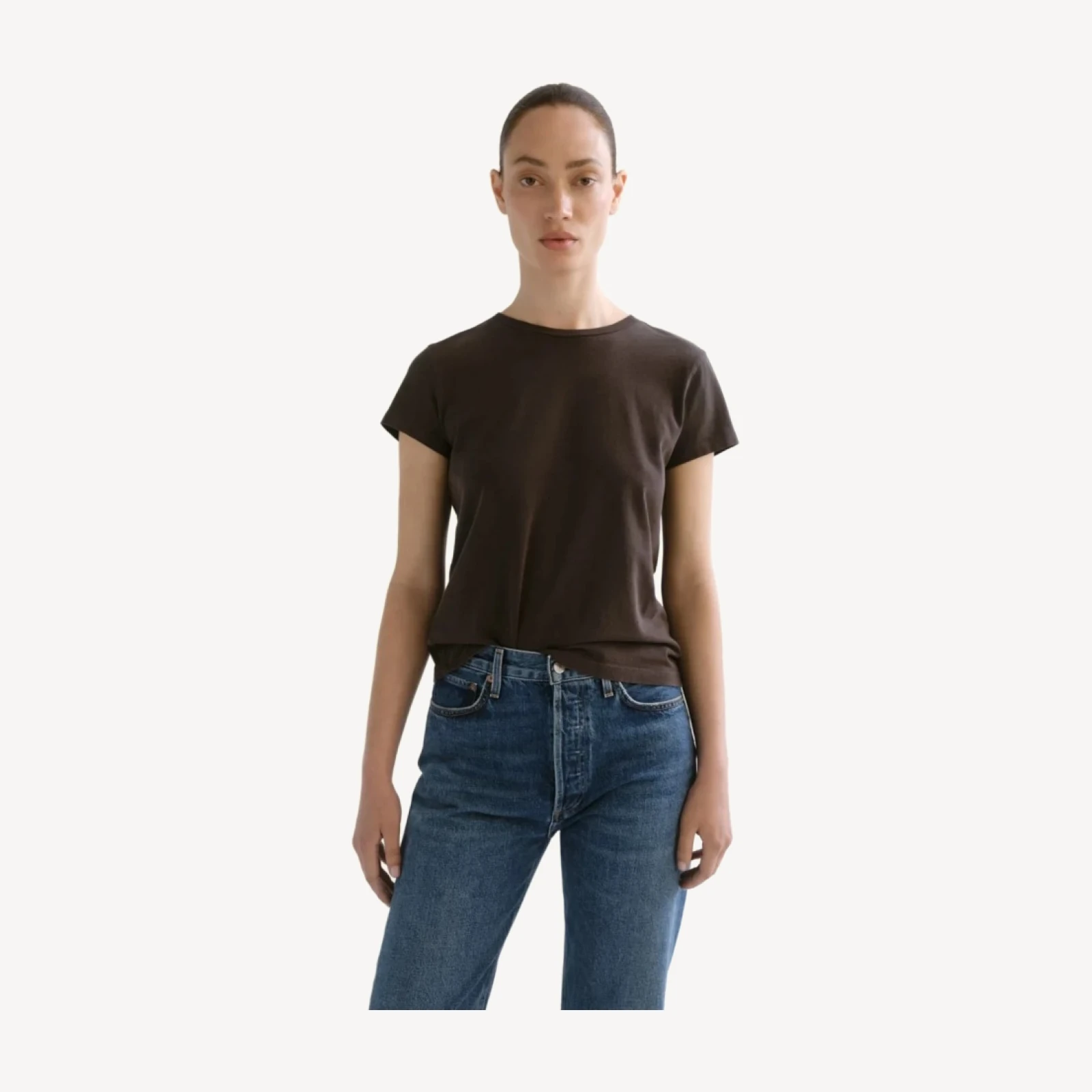Long Line Adine Tee in Forge