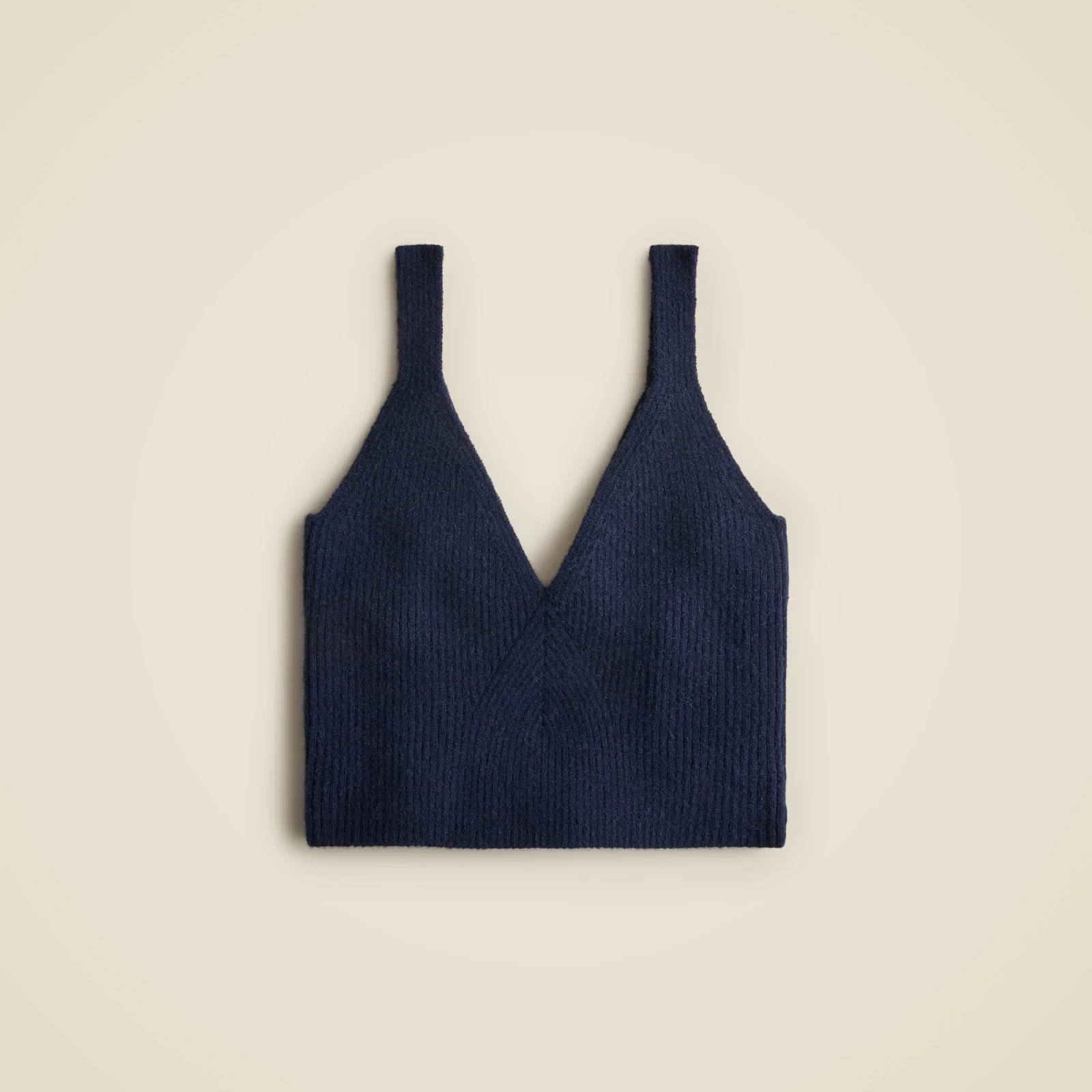 Cashmere-blend cropped sweater-tank